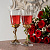 Набор бокалов для вина в шкатулке Розы (2 шт) - миниатюра - рис 2.