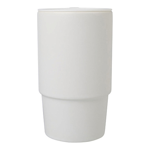 Кружка Картер c крышкой, белый - рис 3.
