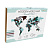 Деревянная Карта Мира настенная объемная 192x105 см (изумуруд) - миниатюра - рис 3.