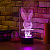 3D лампа Зайчонок - миниатюра - рис 5.