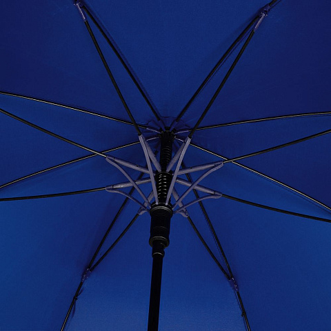 Зонт-трость Undercolor с цветными спицами, синий - рис 4.