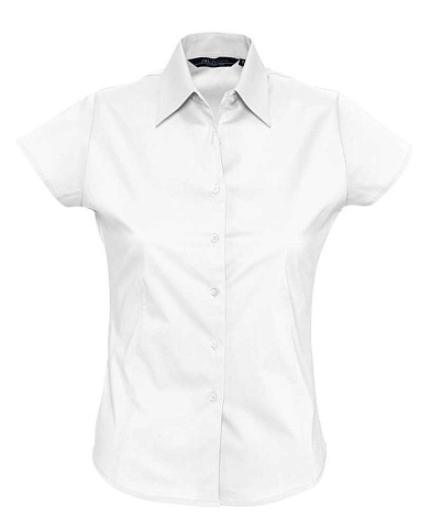 Рубашка женская с коротким рукавом Excess, белая - рис 2.