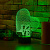 3D светильник Сердце Love - миниатюра - рис 2.