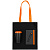 Набор Velours Bag, черный с оранжевым - миниатюра - рис 3.