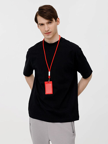 Шнурок для бейджа Tube Metal, красный - рис 8.