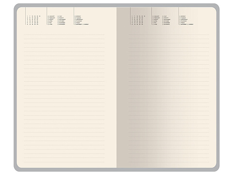 Ежедневник недатированный А5 Valencia, темно-синий - рис 2.