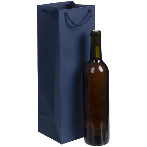 Пакет под бутылку Vindemia, синий - рис 4.